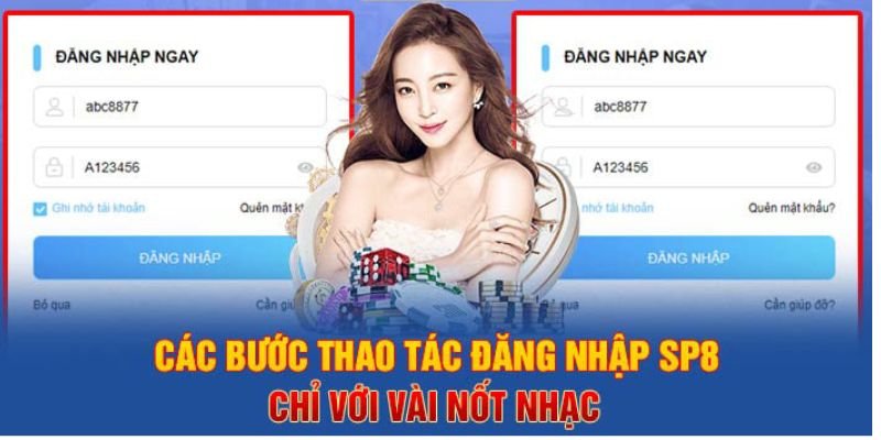 Hướng dẫn đăng nhập SP8 nhanh chóng